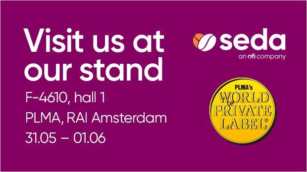 Event information banner for the Private Label Manufactures Association event taking place in Amsterdam