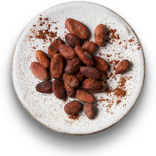 Plate filled with  roasted almonds