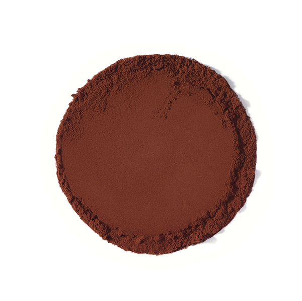 Close up shot of ofi cocoa powder high fat
