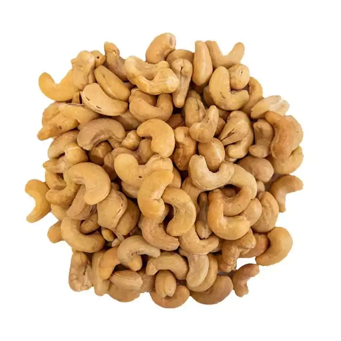 Close up shot of cashew nuts
