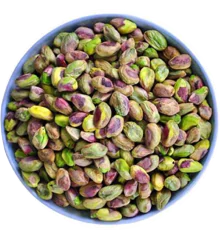 A bowl filled with pistachios