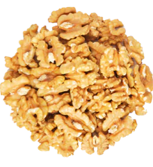 A pile of fresh walnuts