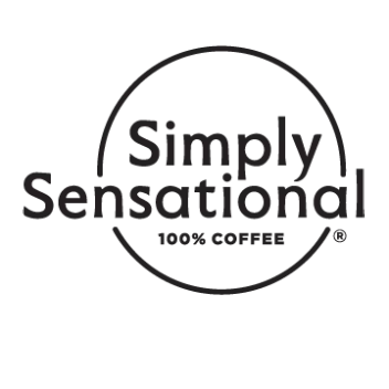 Simply sensational 100% coffee logo