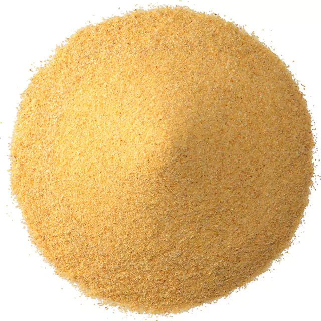 Close up shot of granulated garlic