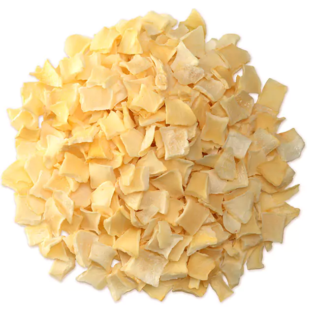 Cloe up shot half diced dried onion