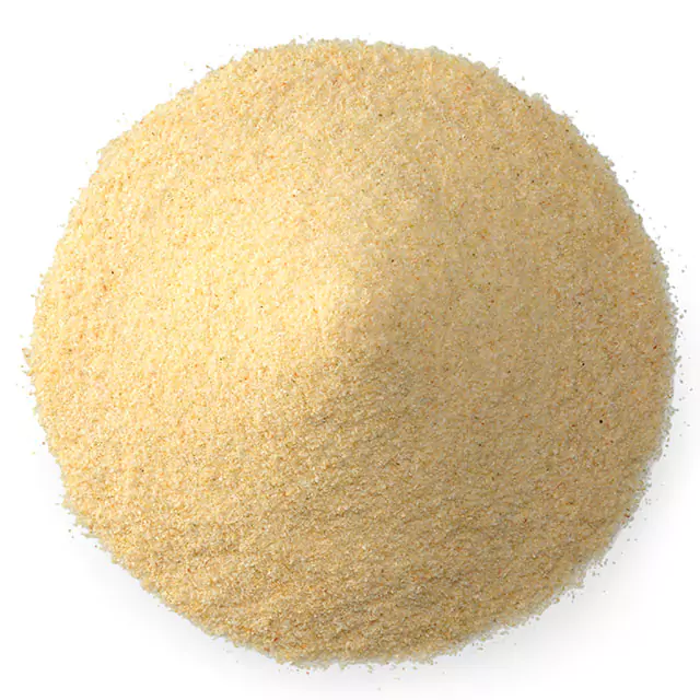 Close up shot of onion powder in a bowl