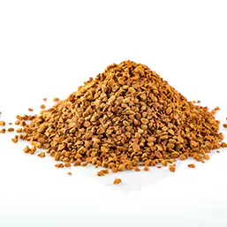 A pile of freeze dried soluble coffee