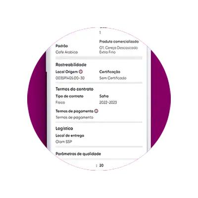 Mobile interface showcasing different infromation that was already filled in as an overview